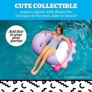 Jazwares Purple Octopus Pool Float